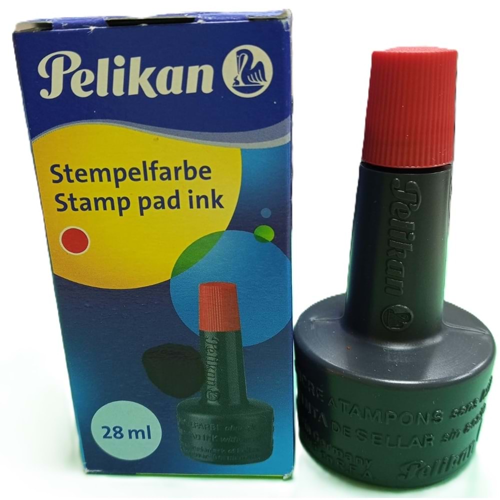 PELİKAN STAMPA MÜREKKEBİ 28ML KIRMIZI