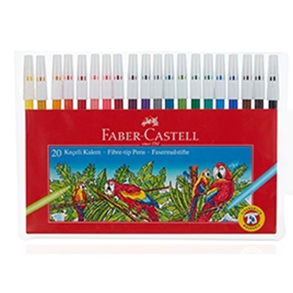 F.CASTELL KEÇELİ KALEM 20RENK YIKANABİLİR