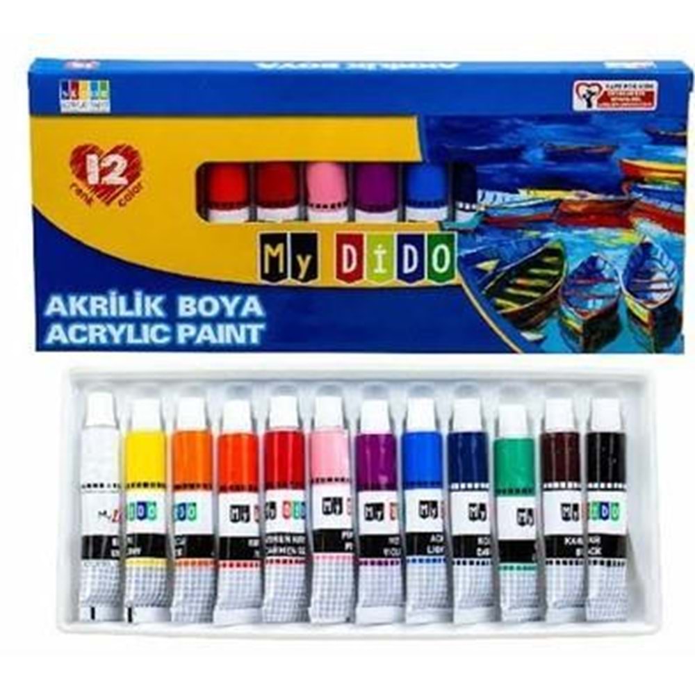 MYDİDO MY14 12 Lİ AKRİLİK BOYA TÜP