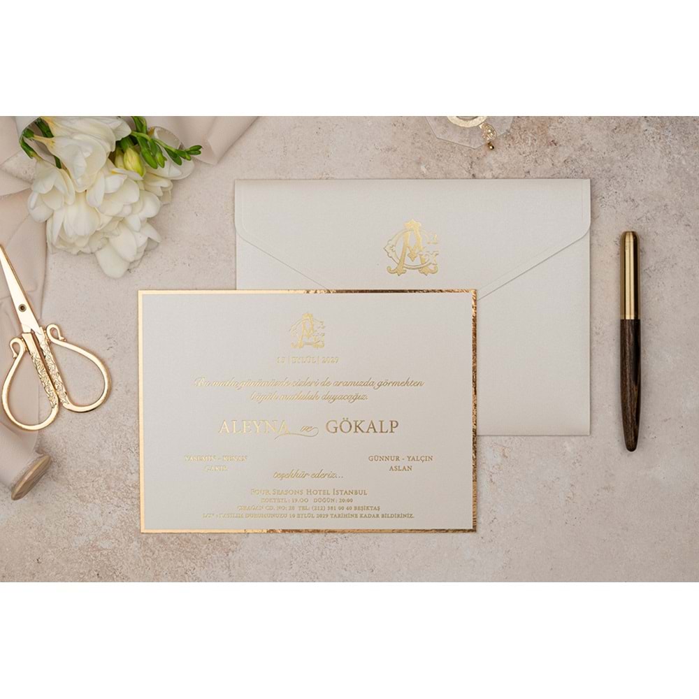 ERDEM LÜKS 5139 DAVETİYE (100 Adet)