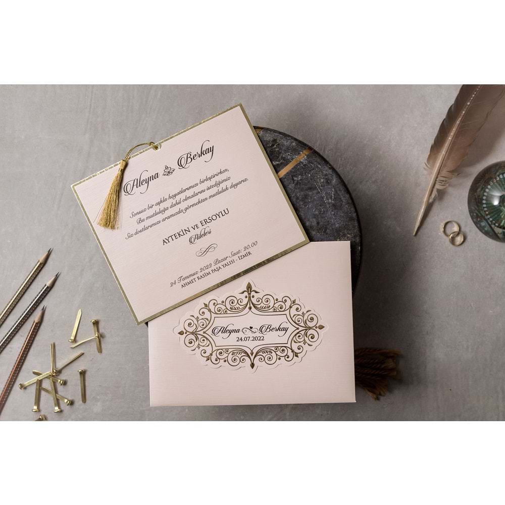 İKLİM DAVETİYE WEDDING 8314