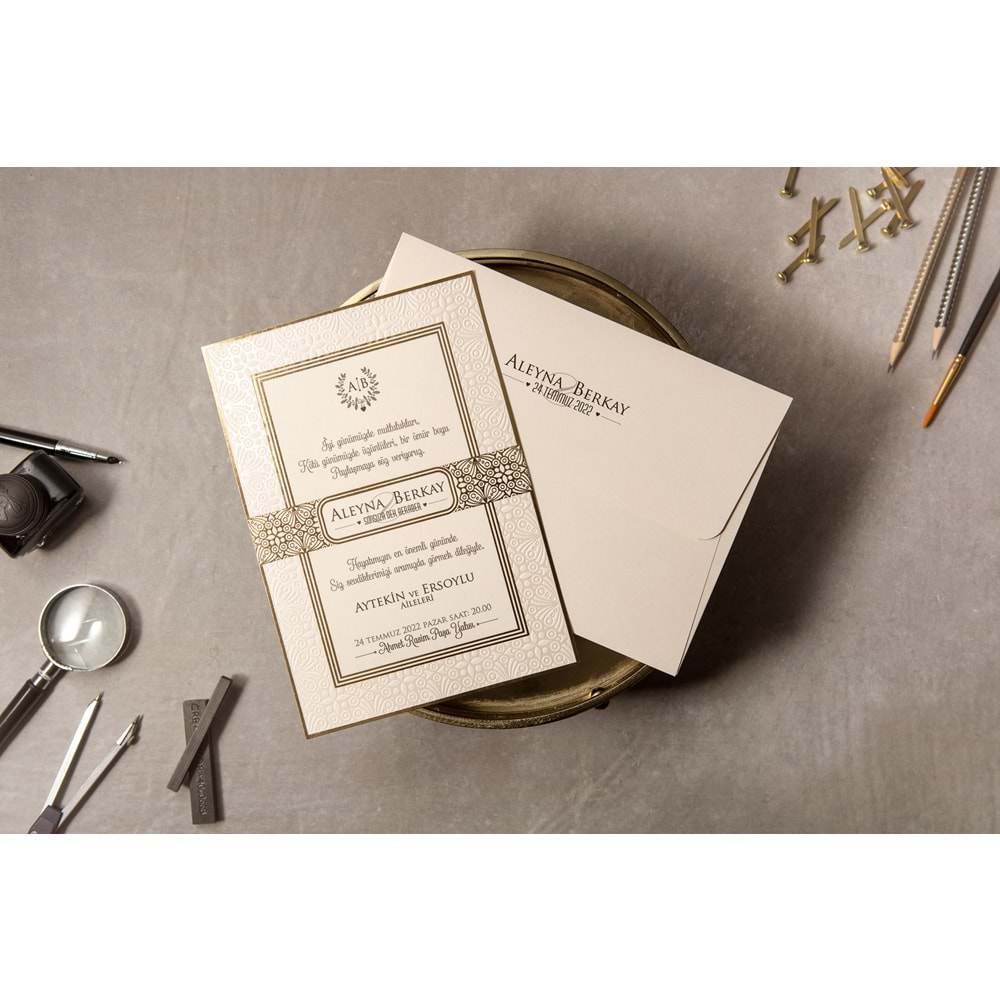İKLİM DAVETİYE WEDDING 8380