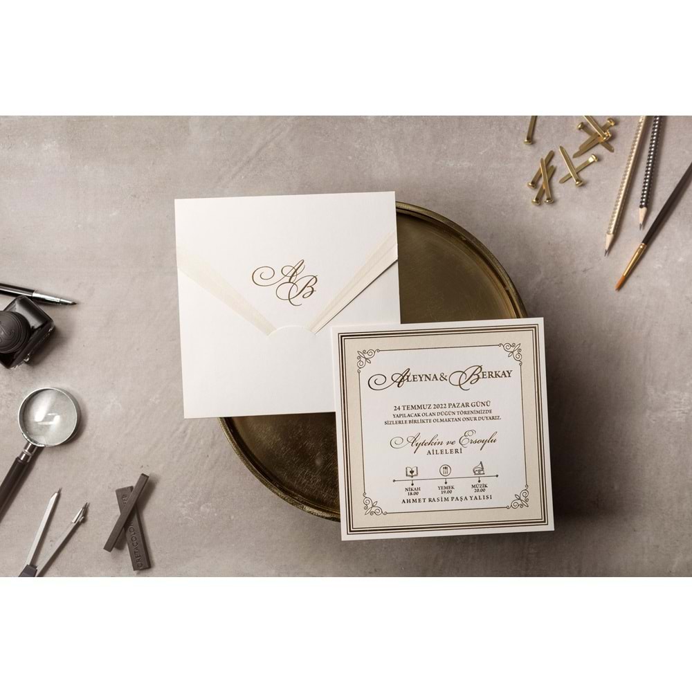 İKLİM DAVETİYE WEDDING 8382