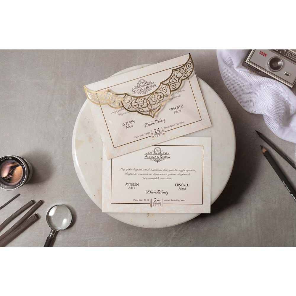 İKLİM DAVETİYE WEDDING 8385