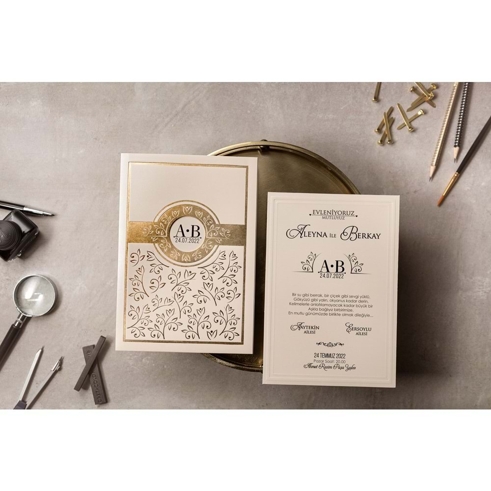 İKLİM DAVETİYE WEDDING 8390