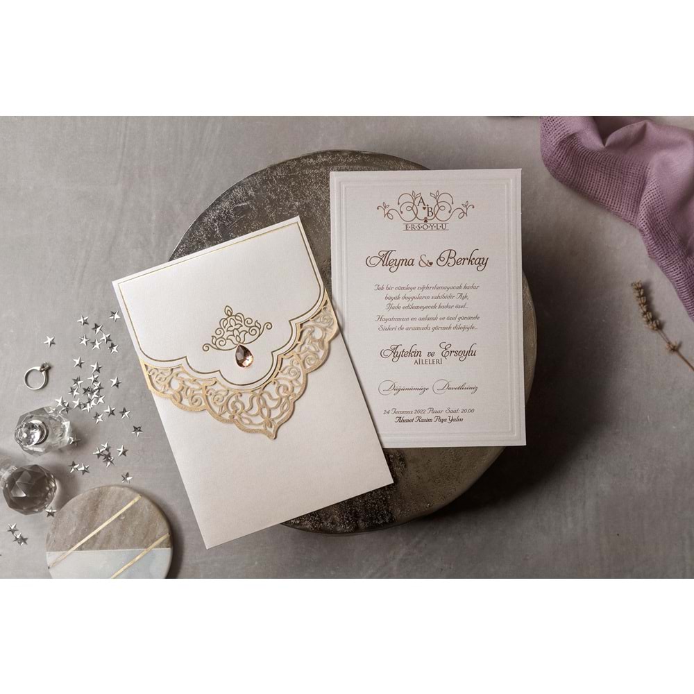 İKLİM DAVETİYE WEDDING 8407