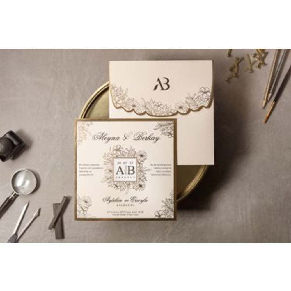 İKLİM DAVETİYE WEDDING 8413