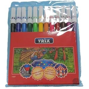 TRİX T-847 12Lİ KEÇELİ KALEM