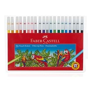 F.CASTELL KEÇELİ KALEM 20RENK YIKANABİLİR