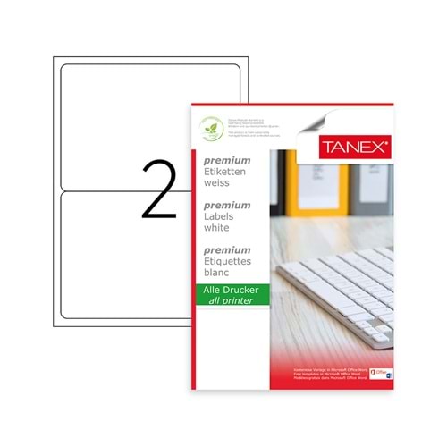 TANEX OFC-118 BEYAZ ETİKET