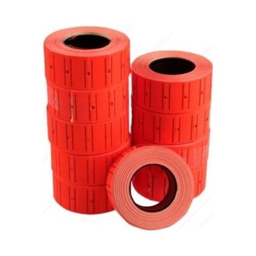 TANEX RENKLİ FİYAT ETİKETİ 6LI KIRMIZI