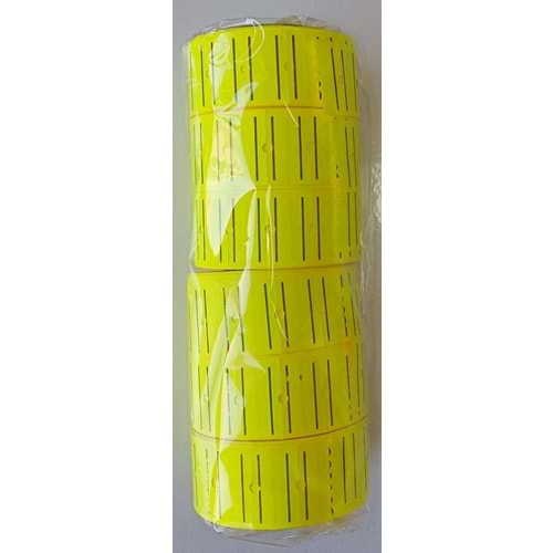 TANEX RENKLİ FİYAT ETİKETİ 6LI SARI