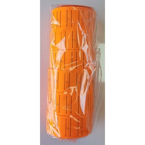 TANEX RENKLİ FİYAT ETİKETİ 6LI TURUNCU