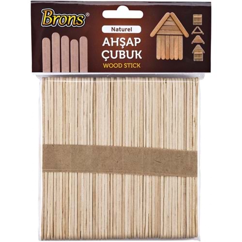 BRONS BR-901 AHŞAP ÇUBUK NATUREL GENİŞ