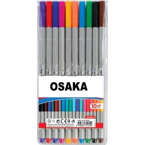 OSAKA OFK0410 10LU FİNELİNER PVC PAKET