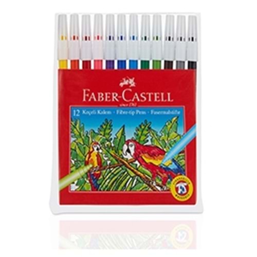 F.CASTELL KEÇELİ KALEM 12RENK YIKANABİLİR