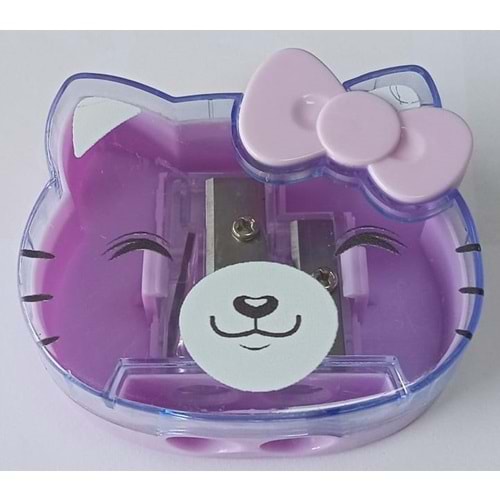 MİKRO MK-4050-24 CUTE KITTY ÇİFT BIÇAKLI KALEMTIRAŞ