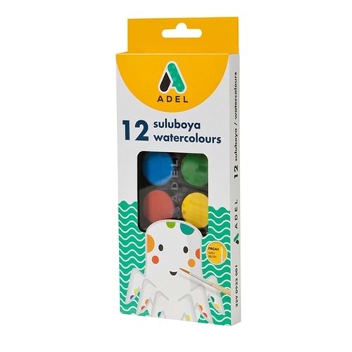 ADEL 12 Lİ SULU BOYA 24MM