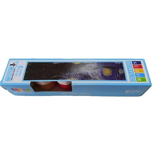 SÜDOR SD121 AKRİLİK BOYA 6 LI ŞİŞE