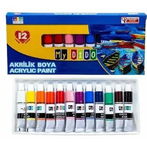 MYDİDO MY14 12 Lİ AKRİLİK BOYA TÜP
