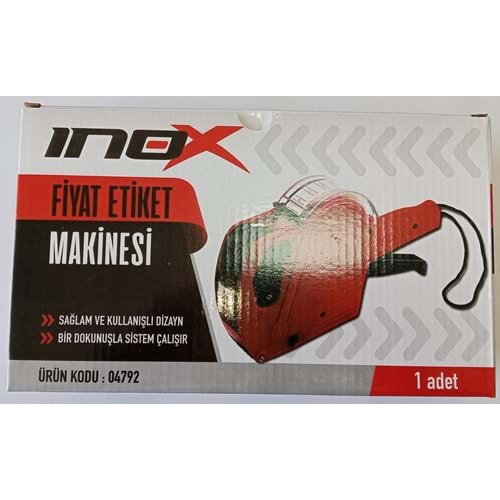 INOX FİYAT ETİKET MAKİNESİ 04792