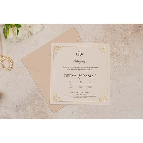 ERDEM LÜKS 5115 DAVETİYE (100 Adet)