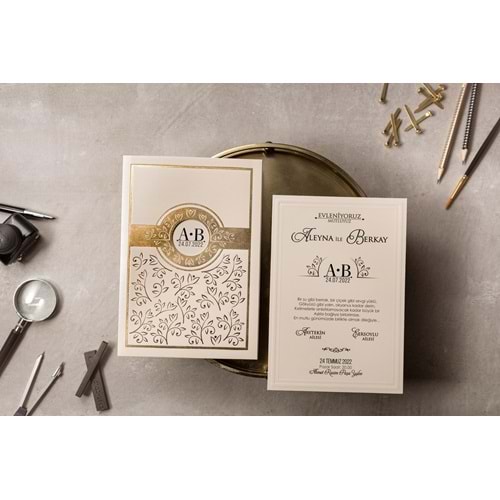 İKLİM DAVETİYE WEDDING 8390