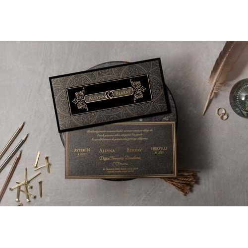 İKLİM DAVETİYE WEDDING 8404