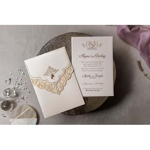 İKLİM DAVETİYE WEDDING 8407