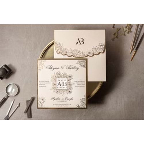 İKLİM DAVETİYE WEDDING 8413