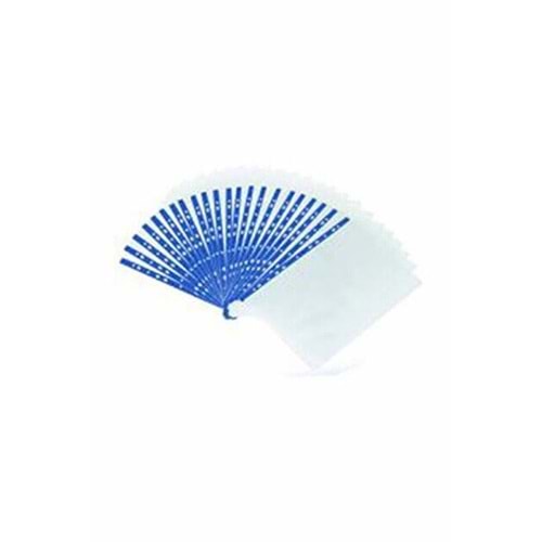 NOKİ CRİSTAL POŞET DOSYA MAVİ ŞERİTLİ 100LÜ
