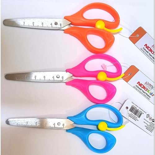NOKİ ÖĞRENCİ MAKASI CETVELLİ YAYLI