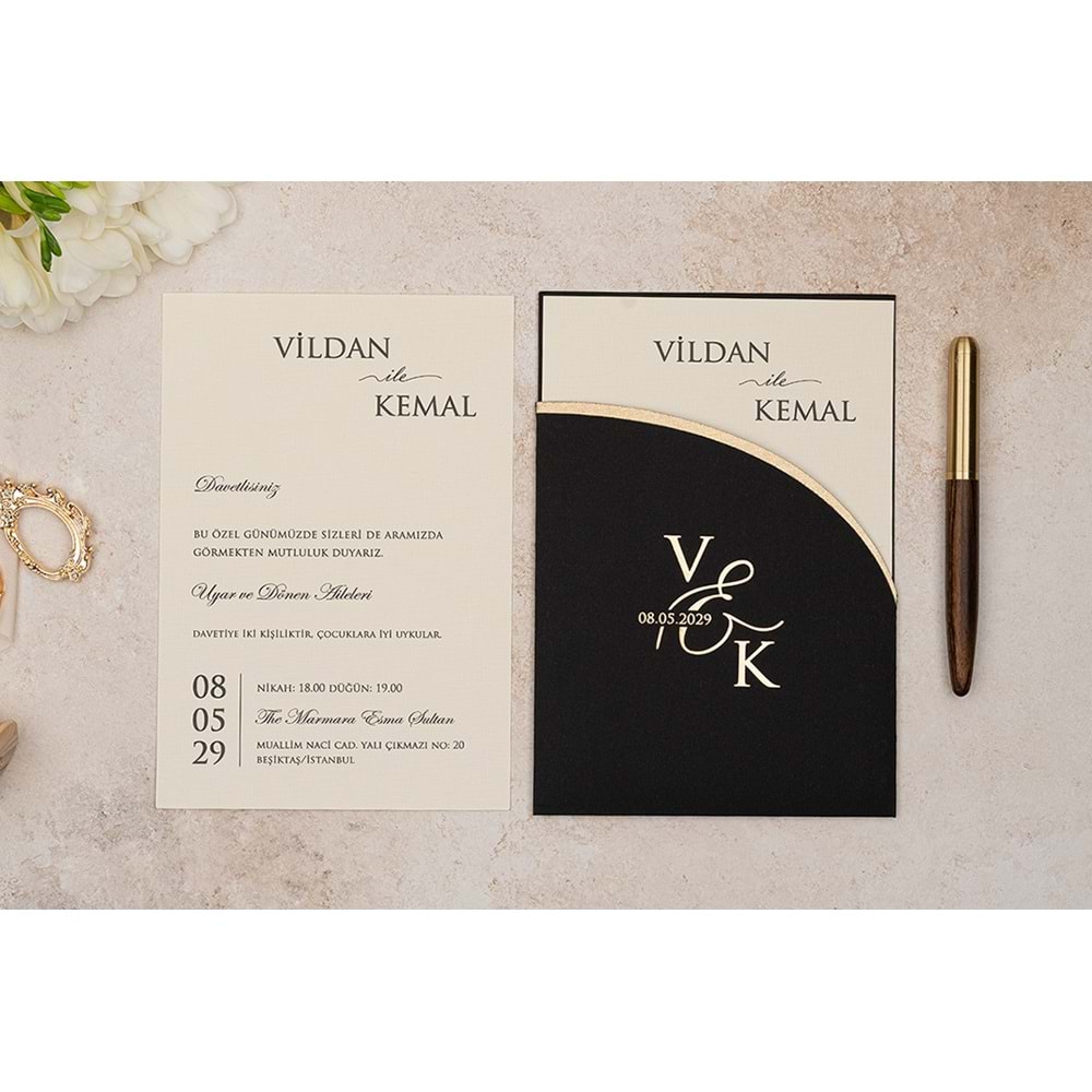 ERDEM LÜKS 5131 DAVETİYE (100 Adet)